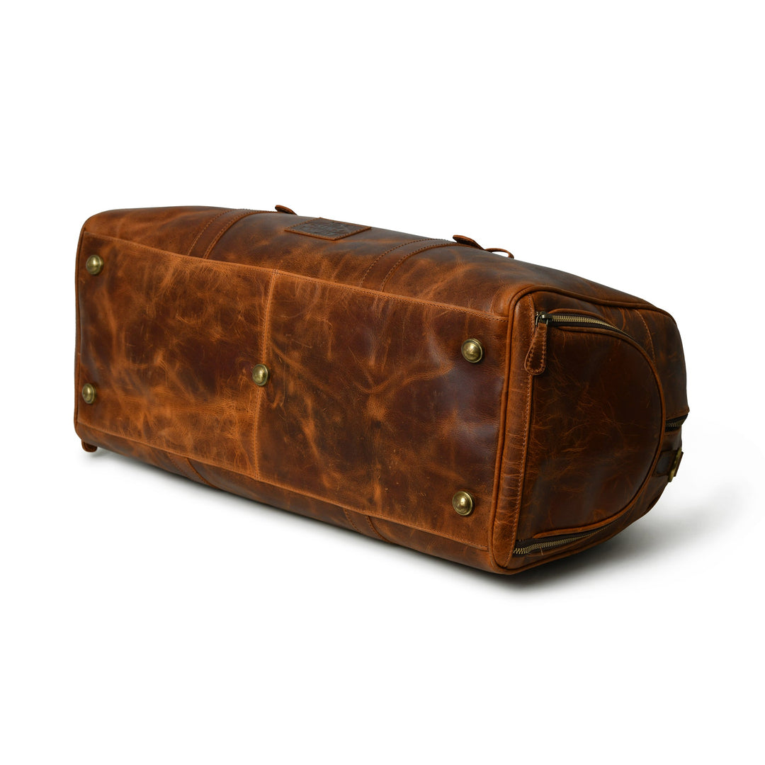 Buffalo Leather Overnight Bag - Saddle Tint - 3