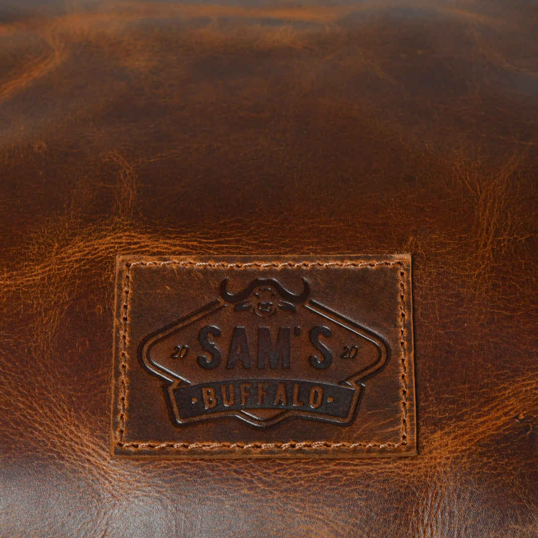 Buffalo Leather Overnight Bag - Saddle Tint - 8