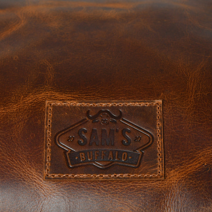 Buffalo Leather Overnight Bag - Saddle Tint - 8