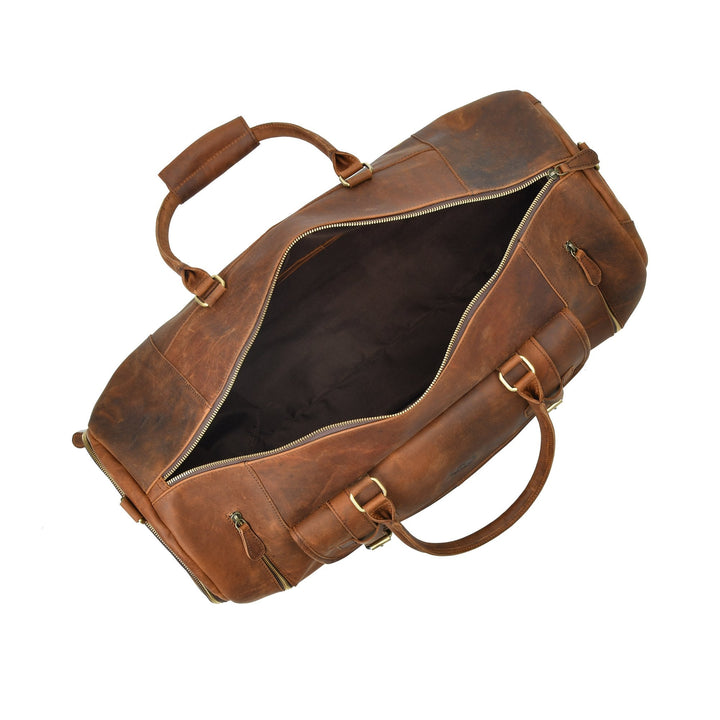 Products Buffalo Leather Duffel Bag - Myriad Seal - 6