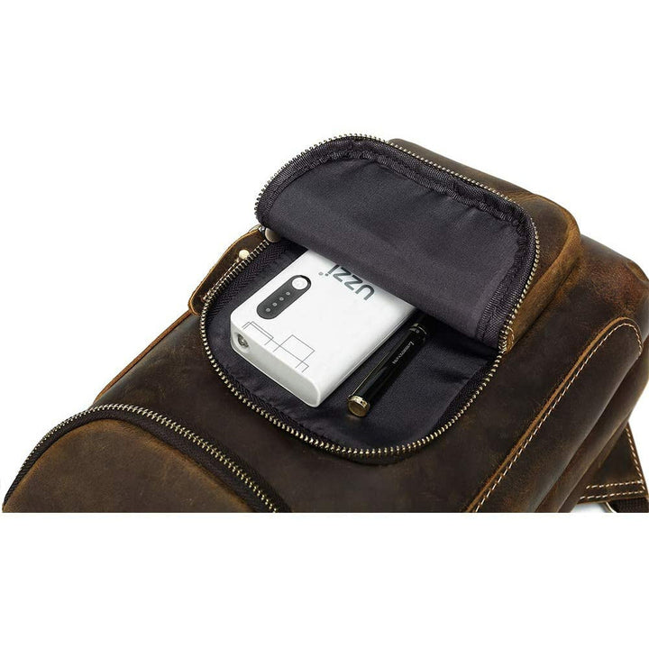 Buffalo Crazy Horse Leather Sling Bag
