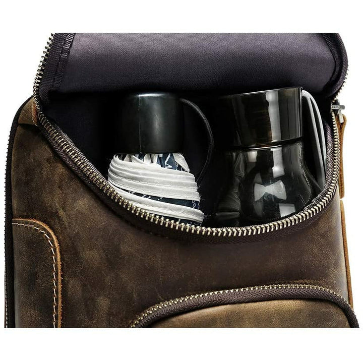 Buffalo Crazy Horse Leather Sling Bag