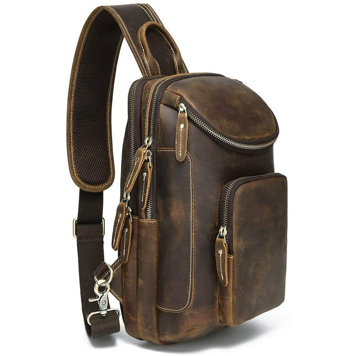 Buffalo Crazy Horse Leather Sling Bag