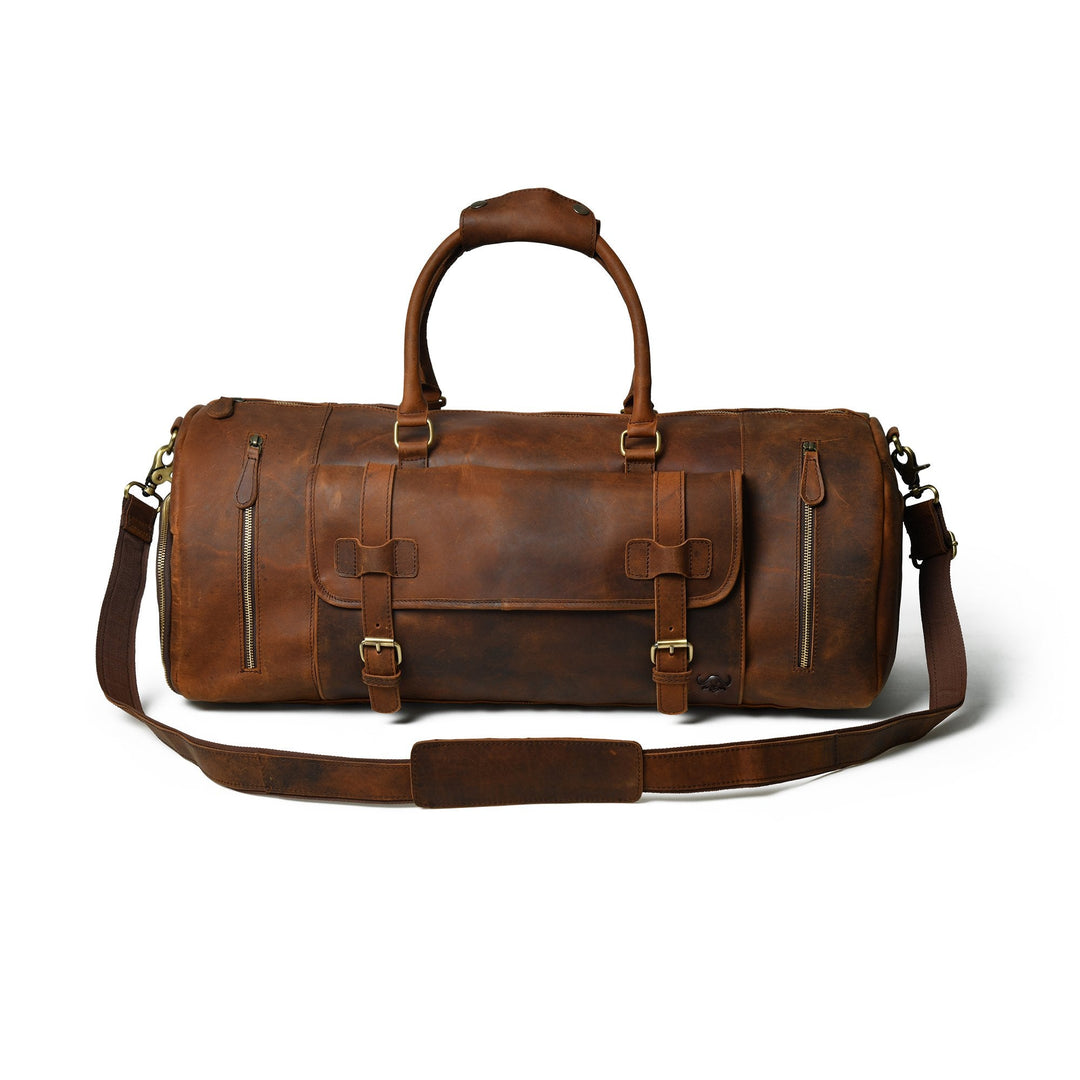 Products Buffalo Leather Duffel Bag - Myriad Seal - 2