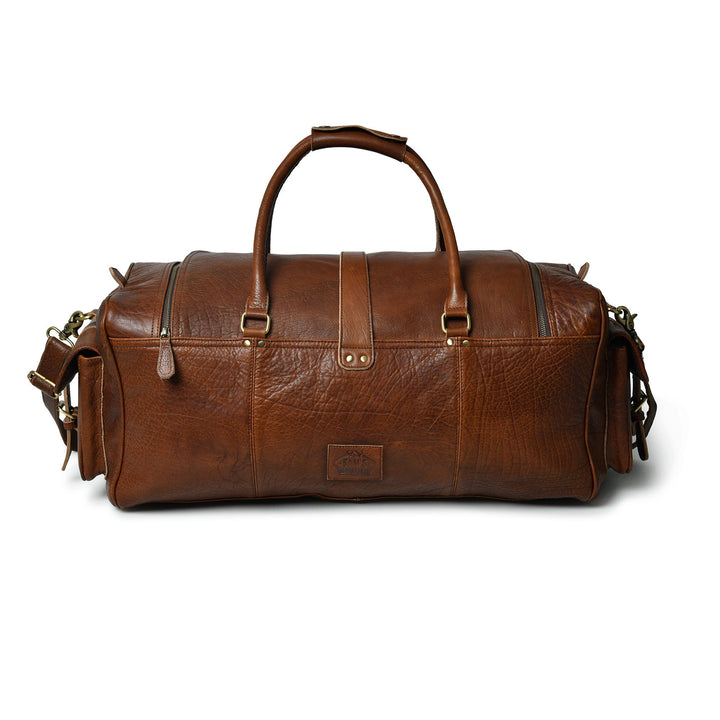 Cool Soft Buffalo Leather Duffel Bag - Nebulous Saddle - 1
