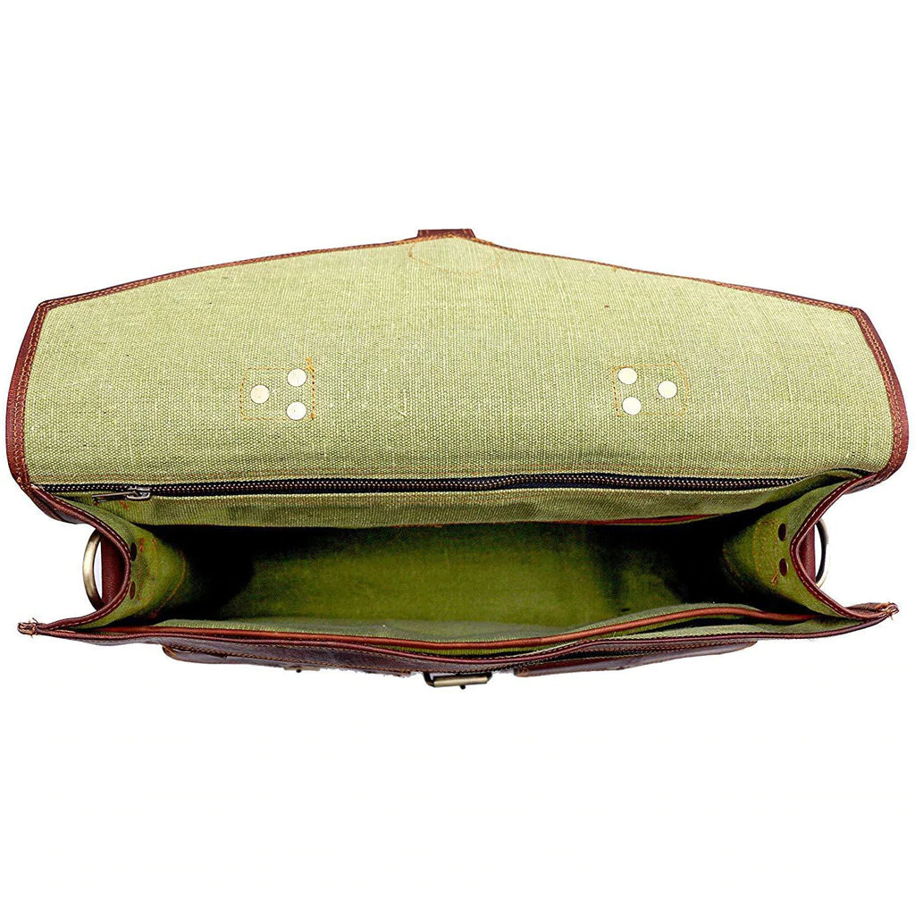 Vintage Handmade Leather Briefcase