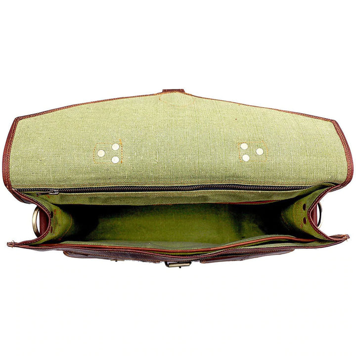 Vintage Handmade Leather Briefcase
